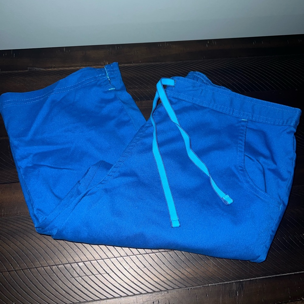 Royal blue scrub pants